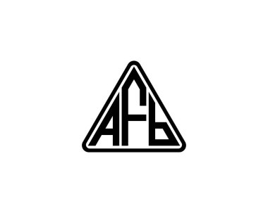 AFB Logo tasarım vektör şablonu. AFB