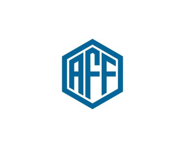 AFF logo tasarım vektör şablonu. AFF