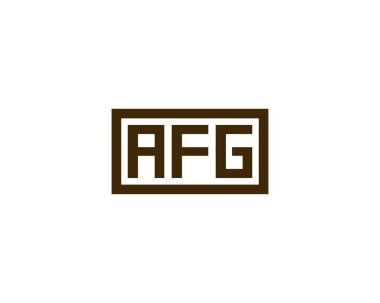 AFG logo tasarım vektör şablonu. AFG