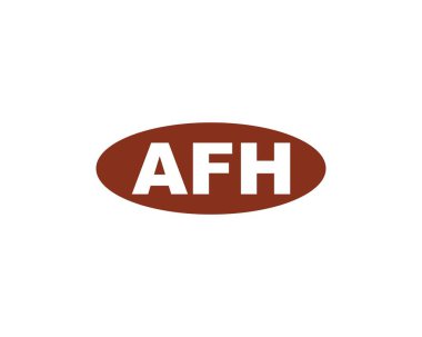 AFH logo tasarım vektör şablonu. AFH