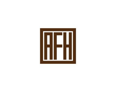 AFH logo tasarım vektör şablonu. AFH