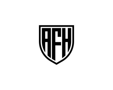 AFH logo tasarım vektör şablonu. AFH