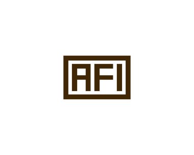 AFI logo tasarım vektör şablonu. AFI