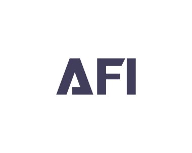 AFI logo tasarım vektör şablonu. AFI