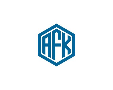 AFK logo tasarım vektör şablonu. AFK