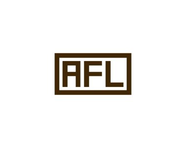 AFL logo tasarım vektör şablonu. AFL