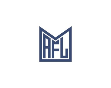 AFL logo tasarım vektör şablonu. AFL