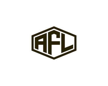 AFL logo tasarım vektör şablonu. AFL