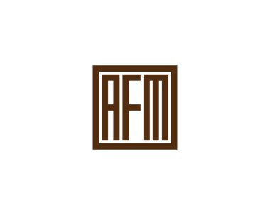 AFM logo tasarım vektör şablonu. AFM