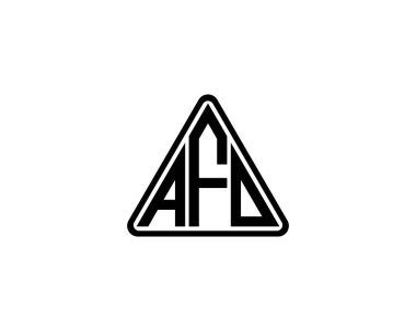 AFO logo tasarım vektör şablonu. AFO