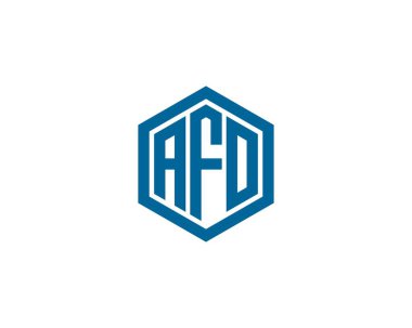 AFO logo tasarım vektör şablonu. AFO