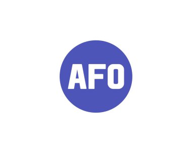 AFO logo tasarım vektör şablonu. AFO