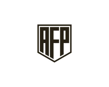AFP logo tasarım vektör şablonu. AFP