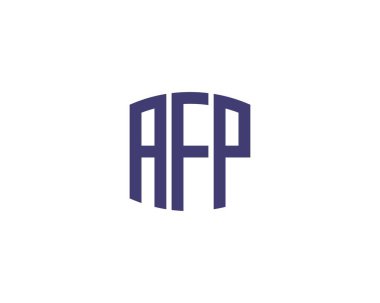 AFP logo tasarım vektör şablonu. AFP