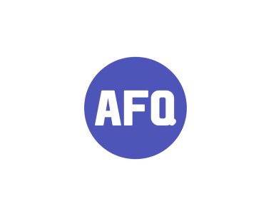 AFQ logo tasarım vektör şablonu. AFQ