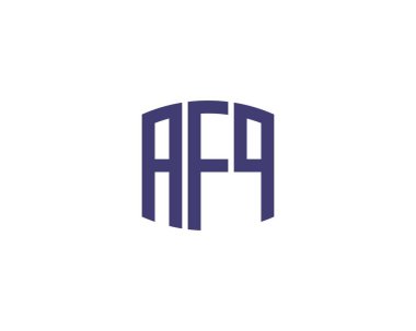 AFQ logo tasarım vektör şablonu. AFQ