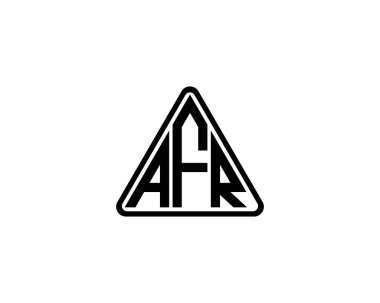 AFR Logo tasarım vektör şablonu. AFR
