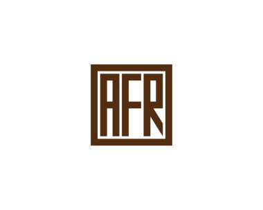 AFR Logo tasarım vektör şablonu. AFR