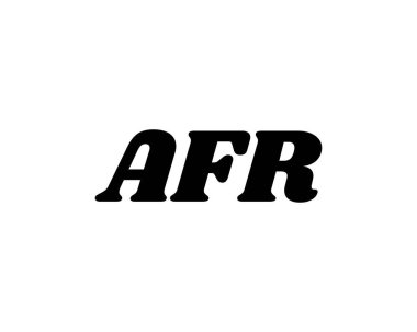AFR Logo tasarım vektör şablonu. AFR