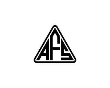 AFS logo tasarım vektör şablonu. AFS