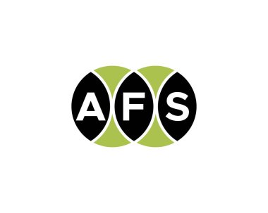AFS logo tasarım vektör şablonu. AFS