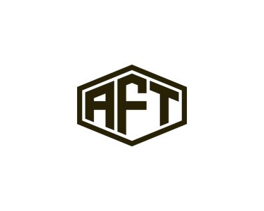 AFT logo tasarım vektör şablonu. AFT