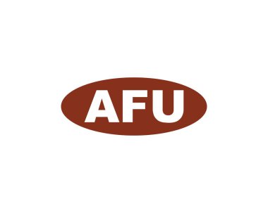AFU logo tasarım vektör şablonu. AFU