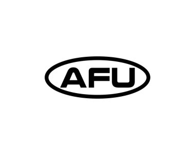 AFU logo tasarım vektör şablonu. AFU