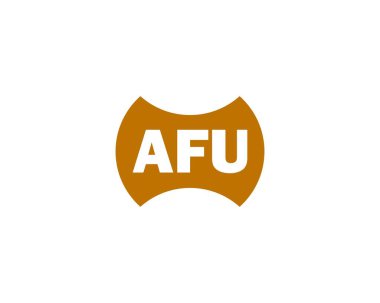AFU logo tasarım vektör şablonu. AFU