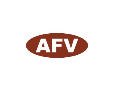 AFV Logo tasarım vektör şablonu. AFV