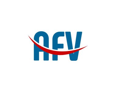 AFV Logo tasarım vektör şablonu. AFV