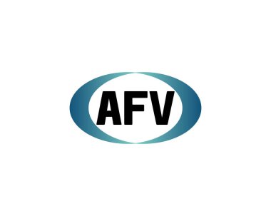 AFV Logo tasarım vektör şablonu. AFV