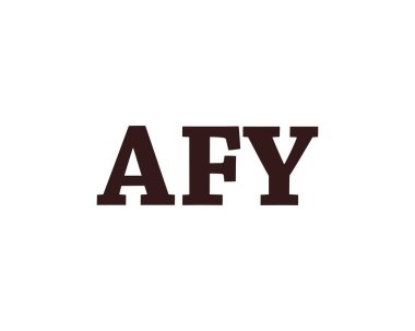 AFY logo tasarım vektör şablonu. AFY