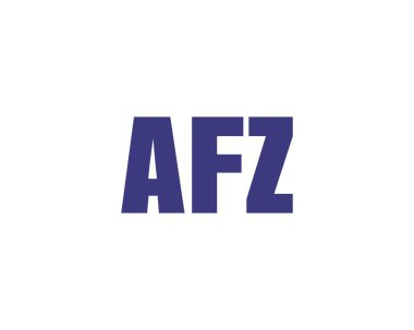 AFZ logo tasarım vektör şablonu. AFZ