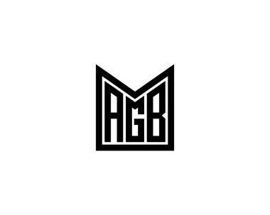 AGB logo tasarım vektör şablonu. AGB