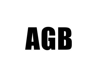 AGB logo tasarım vektör şablonu. AGB
