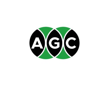 AGC Logo tasarım vektör şablonu. AGC