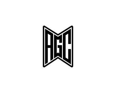 AGC Logo tasarım vektör şablonu. AGC