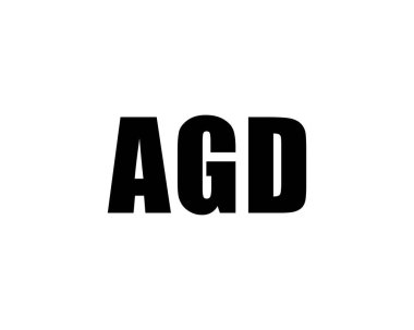 AGD logo tasarım vektör şablonu. AGD