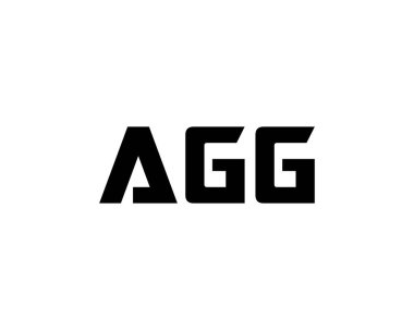 AGG Logo tasarım vektör şablonu. AGG
