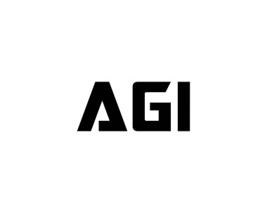 AGI logo tasarım vektör şablonu. AGI