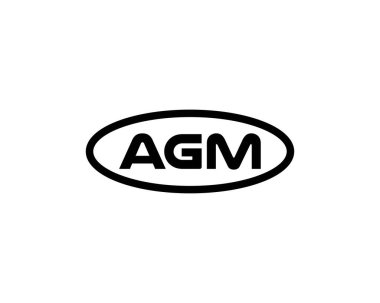 AGM logo tasarım vektör şablonu. AGM