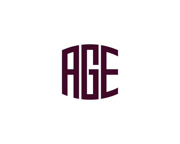 Векторный шаблон логотипа ВОЗРАСТ. ВОЗРАСТ