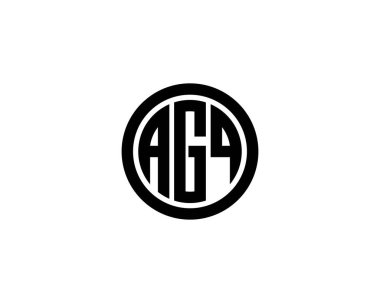 AGQ logo tasarım vektör şablonu. AGQ