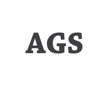 AGS logo tasarım vektör şablonu. AGS