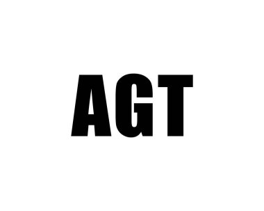 AGT Logo tasarım vektör şablonu. AGT