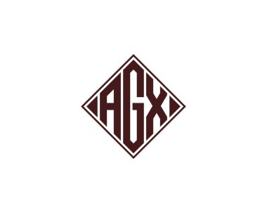 AGX logo tasarım vektör şablonu. AGX