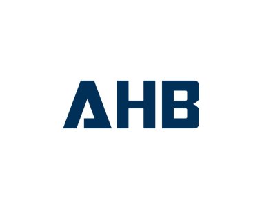 AHB logo tasarım vektör şablonu. AHB