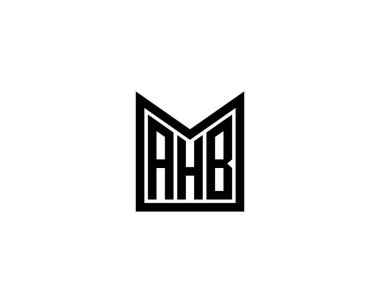 AHB logo tasarım vektör şablonu. AHB