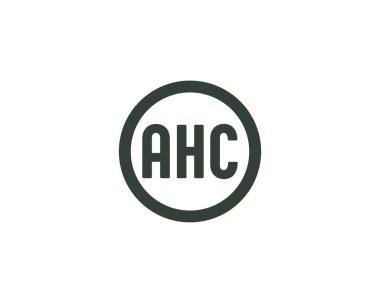 AHC logo tasarım vektör şablonu. AHC